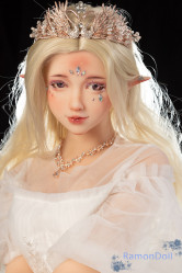 Sanhui Doll TPE Love Doll 148cm C Cup T7 Head Elf Ears Princess with Makeup