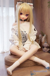 Anime Doll small love doll TPE Body 146 cm C Cup Soft Vinyl Head #Y001 with New Skeleton