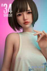 Seamless Doll Sanhui Doll sexy sex doll 150cm B Cup #34ヘッド Selectable Mouth Open/Close Function