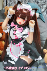 Aotume TPE Love Doll 135cm Small Tits #58＆ #59ヘッド Anime Doll
